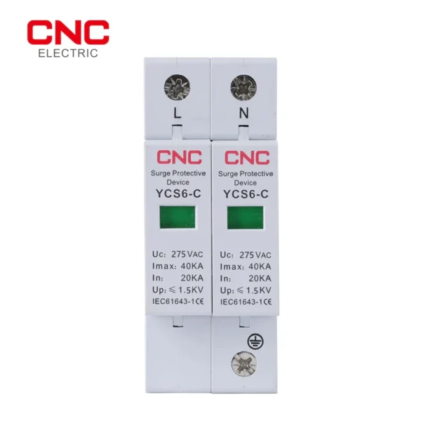 CNC YCS6-C 2P 275V AC SPD House Surge Protector - Image 2