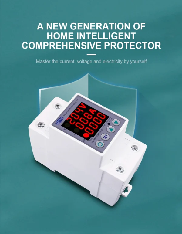 Tomzn 3rd Gen 3in1 voltage protector Over and Under Voltage Protective Device with Kwh meter - Image 3