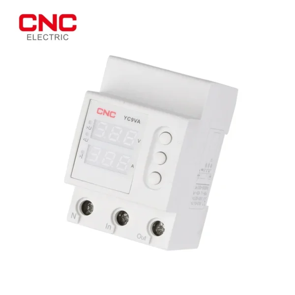 CNC YC9VA 2IN1 63A Adjustable Over & Under Voltage Protector Time Delay - Image 4