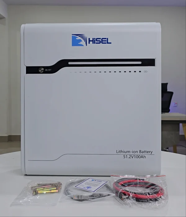 Hisel Wall Mounted LiFePO4 Battery 51.2V 100Ah