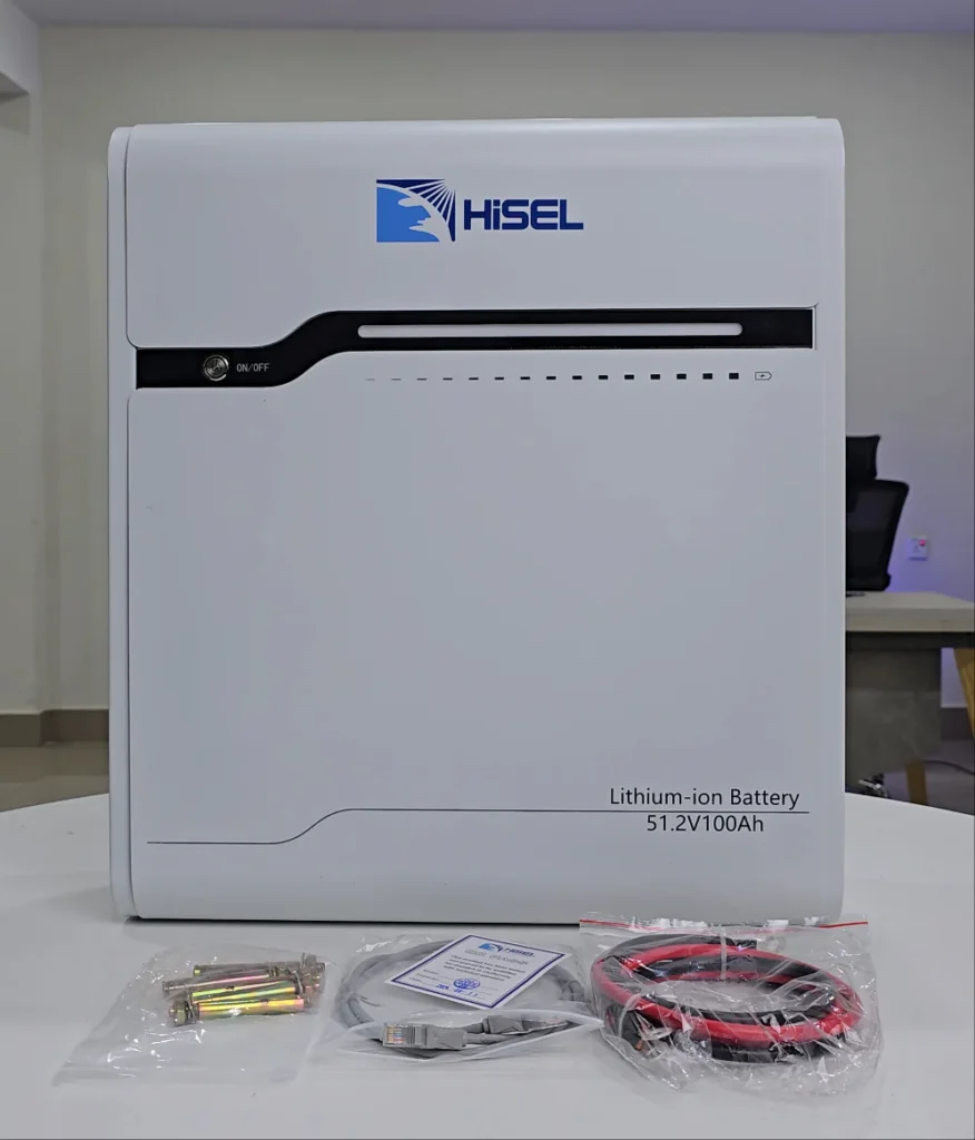 Hisel Wall Mounted LiFePO4 Battery 51.2V 100Ah