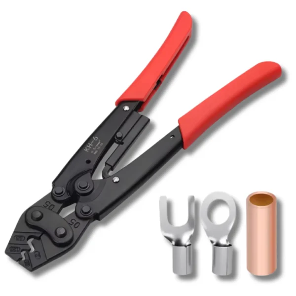 YTH KH-6 Copper Nose Crimping Pliers – Cold-Pressed Terminal & U-Shaped Wire Lug Clamp - Image 3