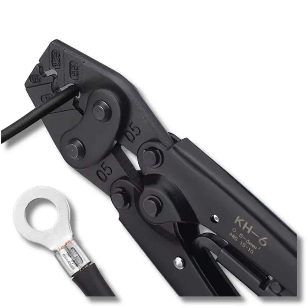 YTH KH-6 Copper Nose Crimping Pliers – Cold-Pressed Terminal & U-Shaped Wire Lug Clamp
