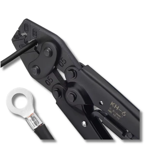 YTH KH-6 Copper Nose Crimping Pliers – Cold-Pressed Terminal & U-Shaped Wire Lug Clamp