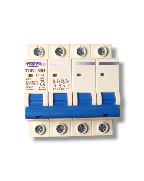 Tomzn 3Phase 4Pole AC 230/400V Circuit breaker 63A / 125A - Image 5