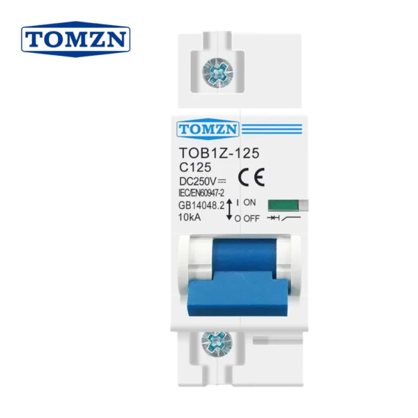 Tomzn 2P DC MCB Circuit Breaker 125A/100A - Image 2