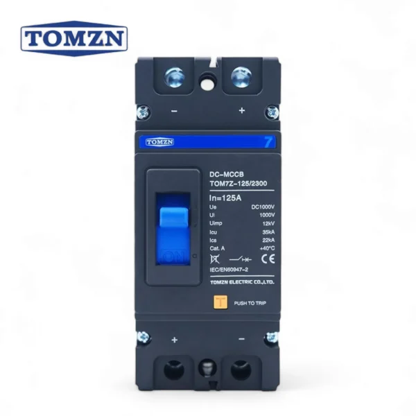 Tomzn TOM7Z 2P 125A DC MCCB Breaker - Image 2