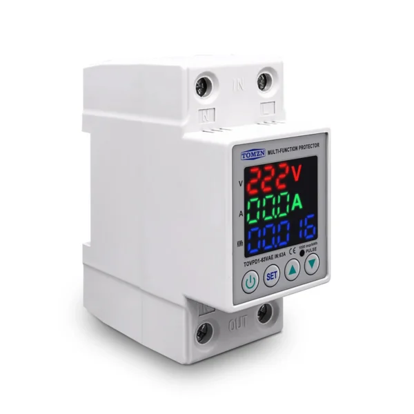 Tomzn 3rd Gen 3in1 voltage protector Over and Under Voltage Protective Device with Kwh meter - Image 6