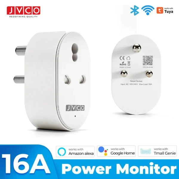 Smart WiFi Power Plug 16A for Heavy Load Air Conditioner, Wifi Controller and Monitor - Image 3