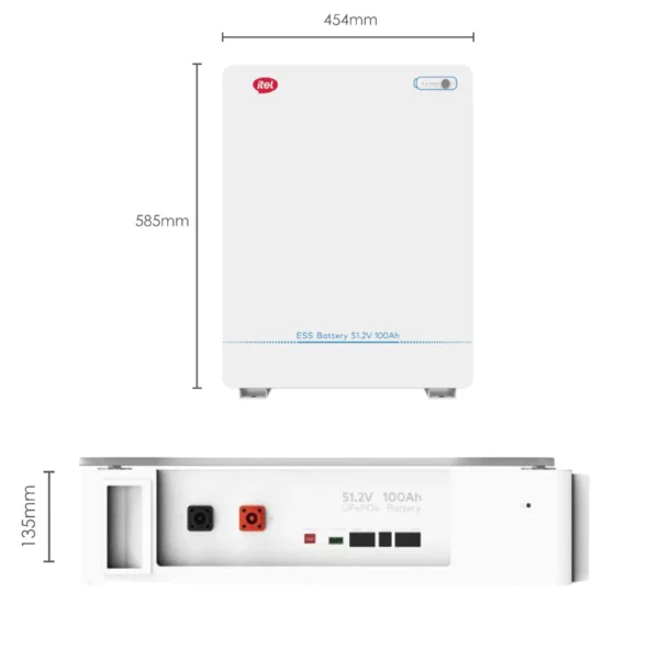 Itel IPL-51100 LiFePO₄ Lithium Battery 51.2V 100Ah – 5.12kWh - IP20