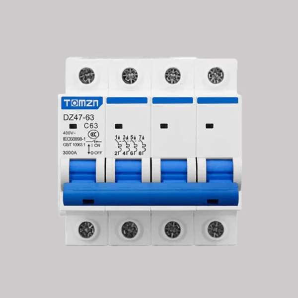 Tomzn 3Phase 4Pole AC 230/400V Circuit breaker 63A / 125A - Image 2