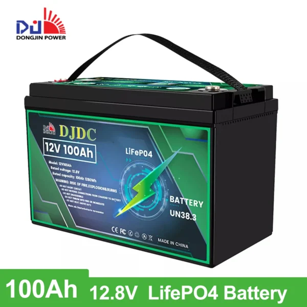 DJDC Dongjin 12v 100Ah Lithium-Ion LiFePO4 Deep Cycle battery Without Communication - Image 2