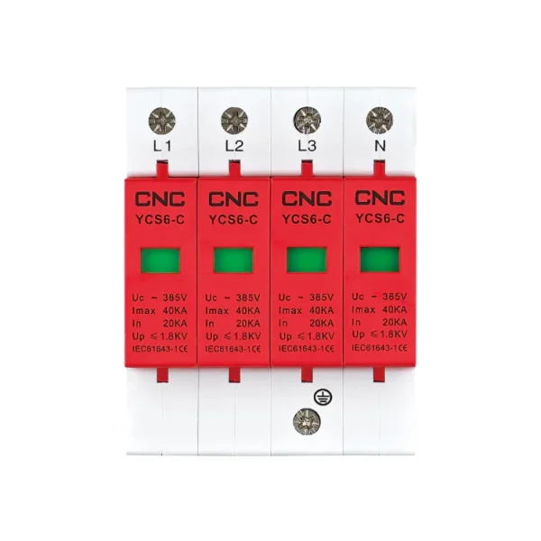 CNC YCS6-C 4P 385V AC SPD House Surge Protector - Image 2