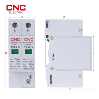 CNC YCS6-C 2P 275V AC SPD House Surge Protector
