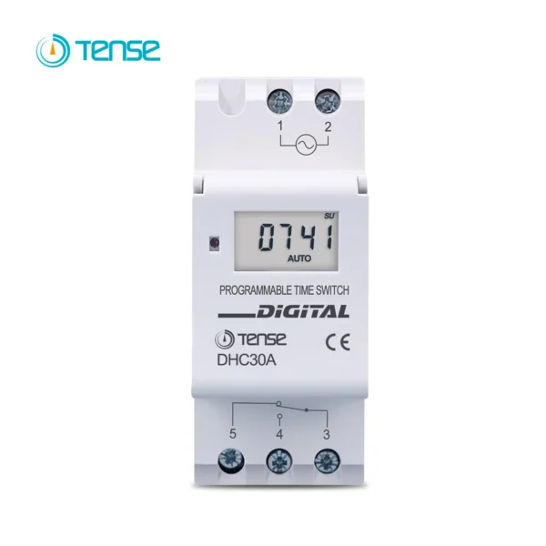 Tense 30A Weekly 7 Days Programmable Digital TIME SWITCH Timer (NO/NC) - Image 2