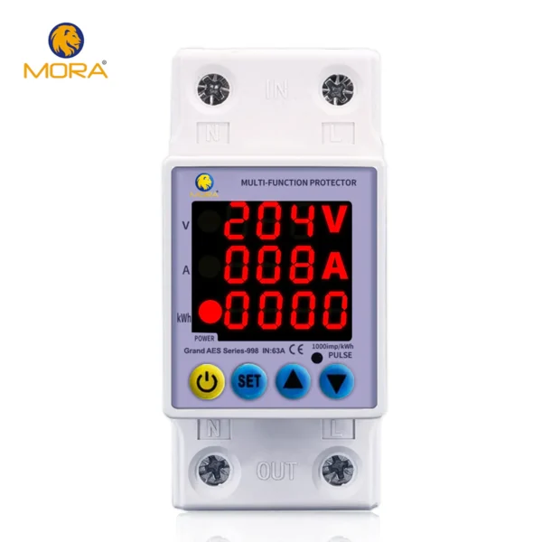 Mora 3in1 voltage protector Over and Under Voltage Protective Device with Kwh meter - Image 4